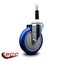 Service Caster 5'' Blue Poly Wheel Swivel 7/8'' Expanding Stem Caster SCC-EX20S514-PPUB-BLUE-78 - alternate 4